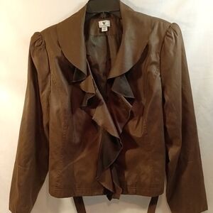 *Faux Leather Jacket
